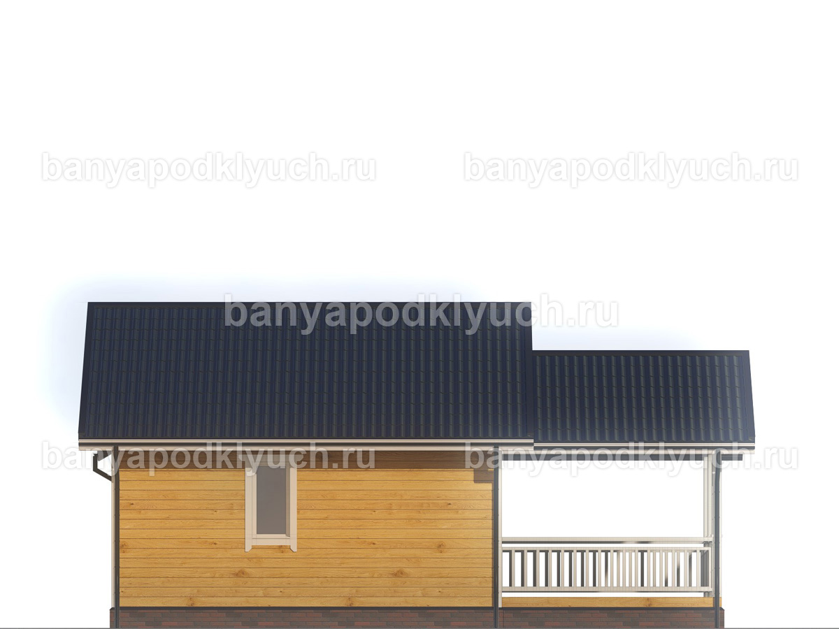 Баня из бруса 9.5x7 м Баня из бруса 9.5x7 м