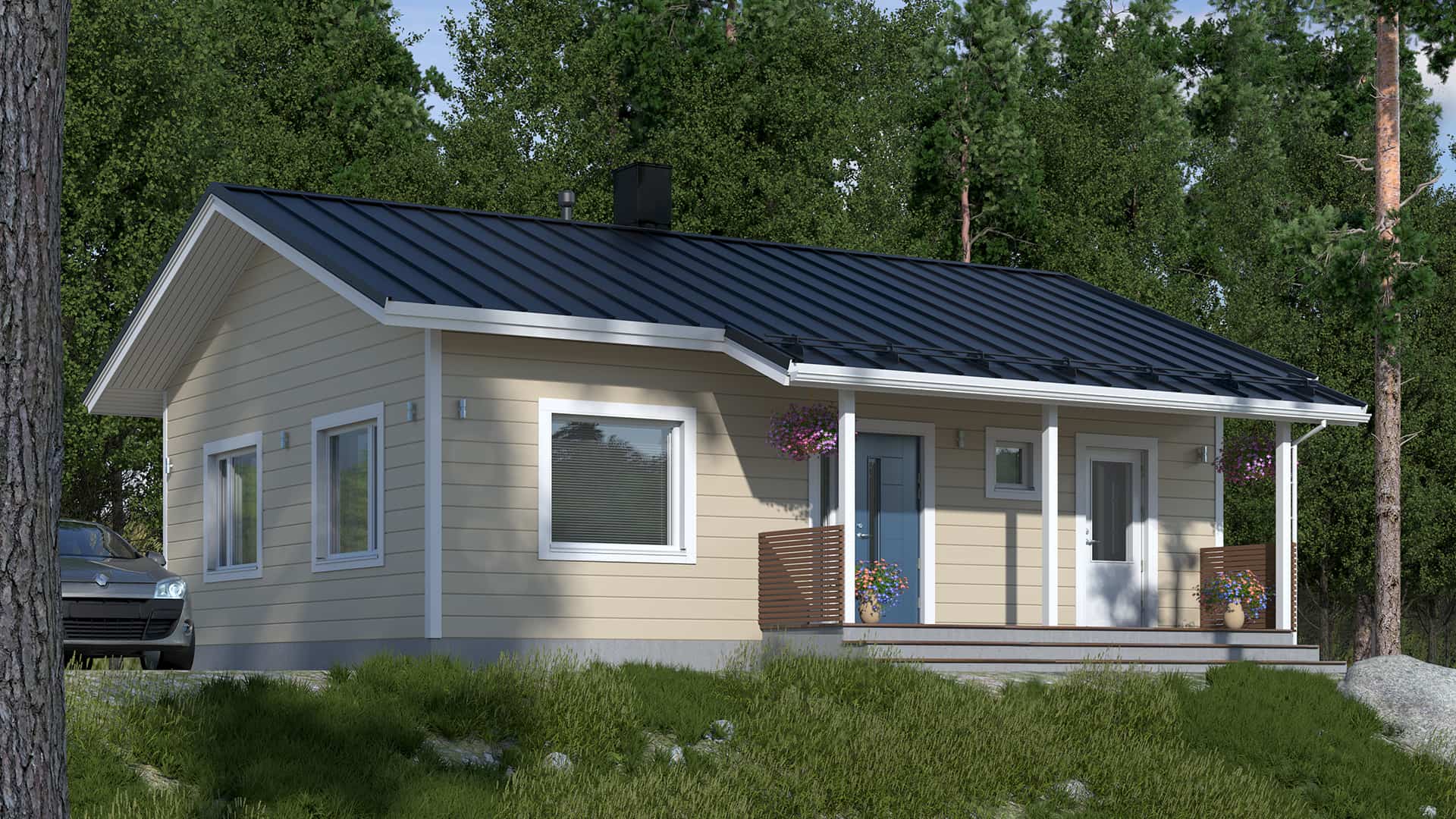Дом из бруса 10×8 м Дом из бруса 10×8 м