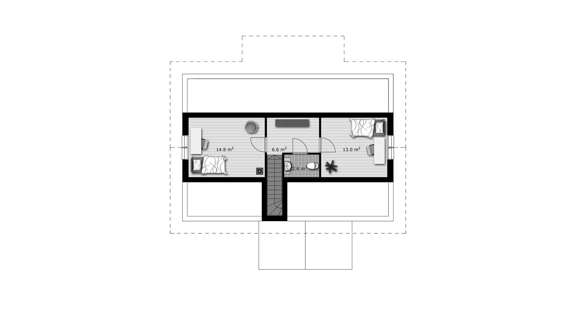 Дом из бруса 12×8 м Дом из бруса 12×8 м
